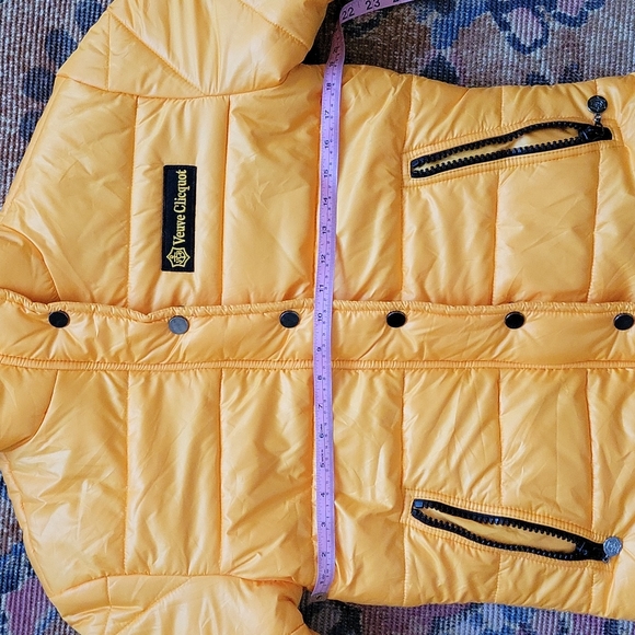 Veuve Clicquot Women's Yellow Puffer Jacket - Picture 7 of 8